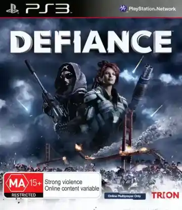 Defiance (USA) (v1.22) (Disc) (Update) box cover front